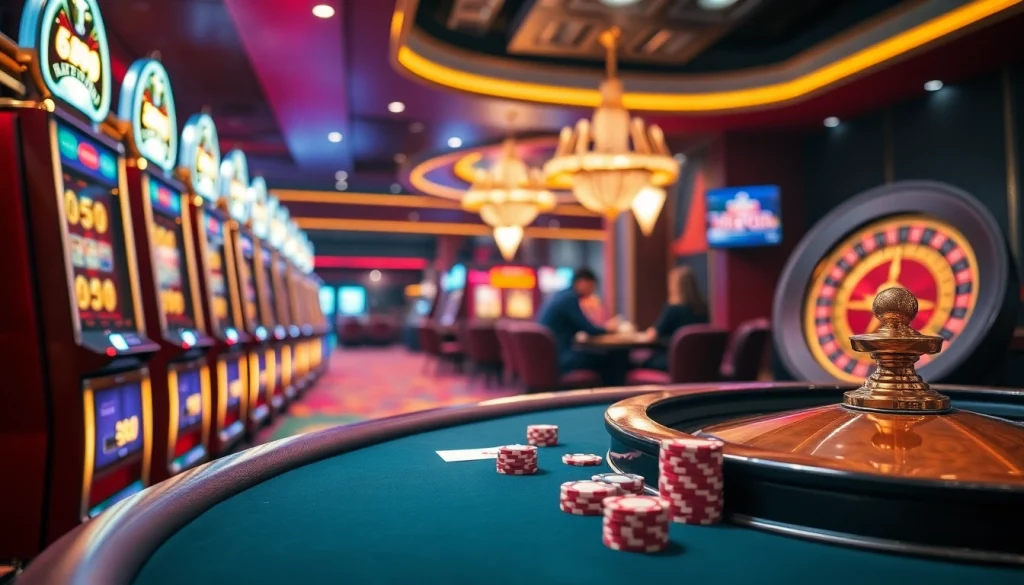 i1dompet players enjoying an intense poker game with colorful chips.