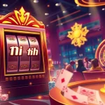 Discovering the thrill of nổ hũ slots in an exciting casino environment filled with eager players.