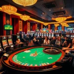 Experience excitement with giải mã nhà cái as players strategize over a roulette table inside a vibrant casino setting.