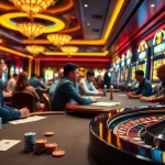 Experience the thrill of RR88 as players compete in exciting card games and hit jackpot slots at a lavish casino.