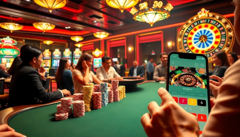Experience the thrill of tải Kingfun with vivid casino games and poker tables filled with excitement and strategy.