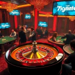 Experience the thrill of casino gaming as players eagerly login 7meter at the roulette table, surrounded by excitement.